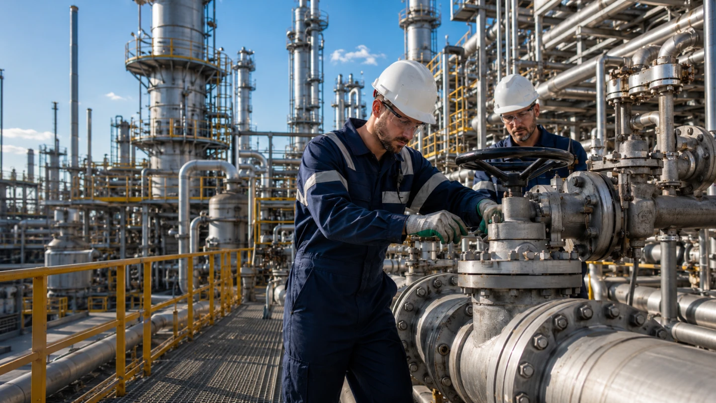 Industrial valve-maintenance illustration from Captiva’s existing website